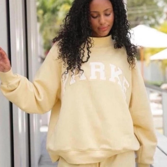 PARKE Heritage Varsity Mockneck L/XL Yellow - Picture 1 of 10